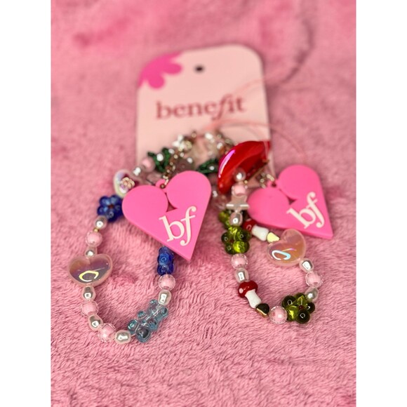 New! Benefit Cosmetics Phone Charms BF Set of 2 Two BNWT NWT - Picture 1 of 3